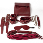 ალბერტოს BDSM ჩანთა - Burgundy - Image 2