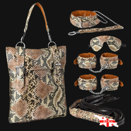 საფარელის BDSM ჩანთა - გველის ტყავი